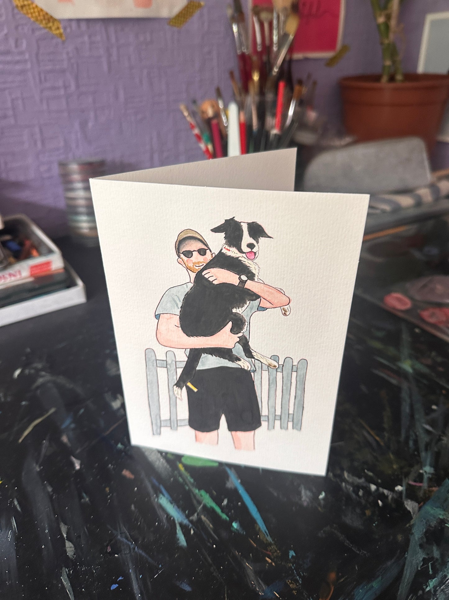 Hand Painted, Personalised Illustration Greeting Cards made from Photos of your Cherished Memories