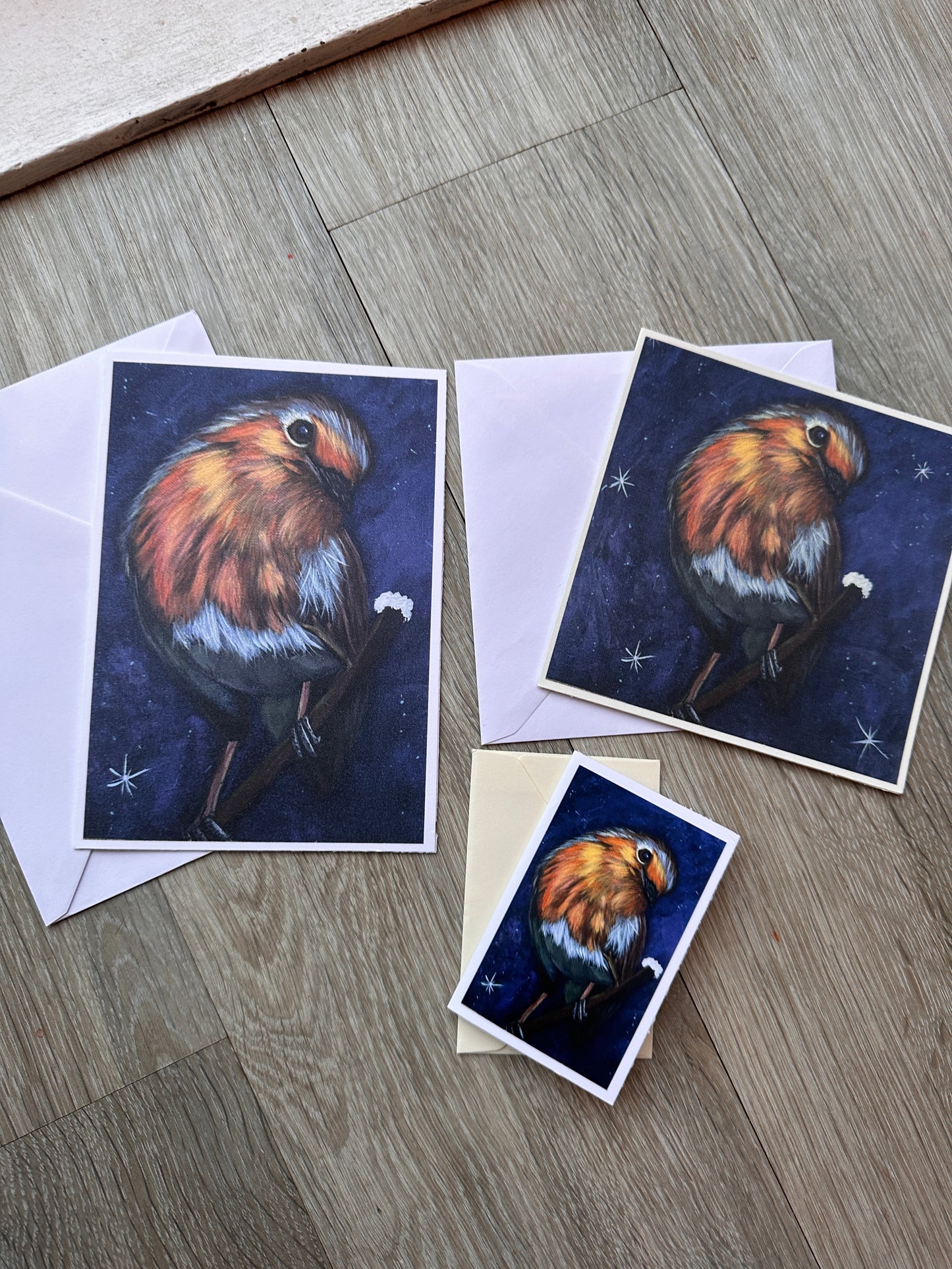 Robin Christmas Greeting cards & Prints