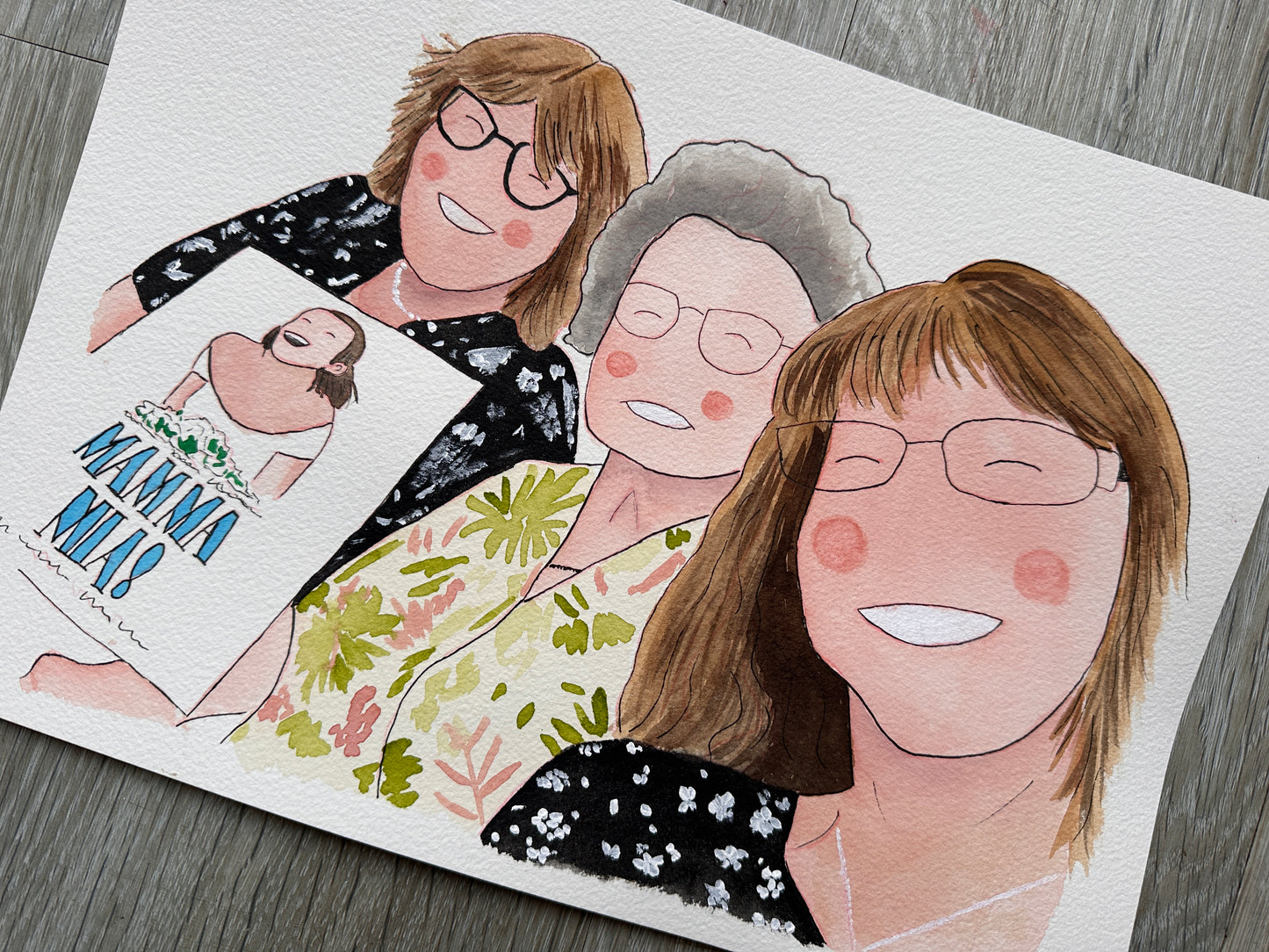 Hand Painted, Personalised Illustrations from Photos of your Cherished Memories!